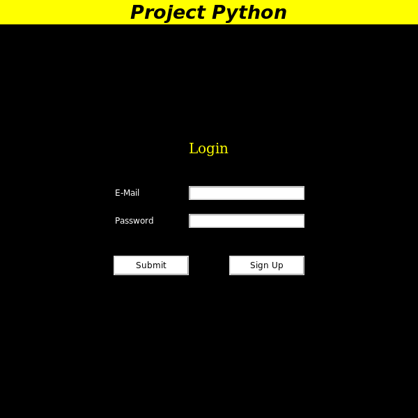 tela de programa desktop em python